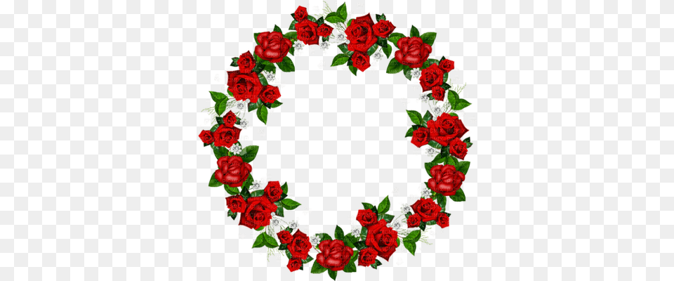 Kaz Creations Valentine Deco Love Flowers Flower Circle Red Rose Wreath Clipart, Plant, Flower Arrangement, Food, Dessert Free Png Download