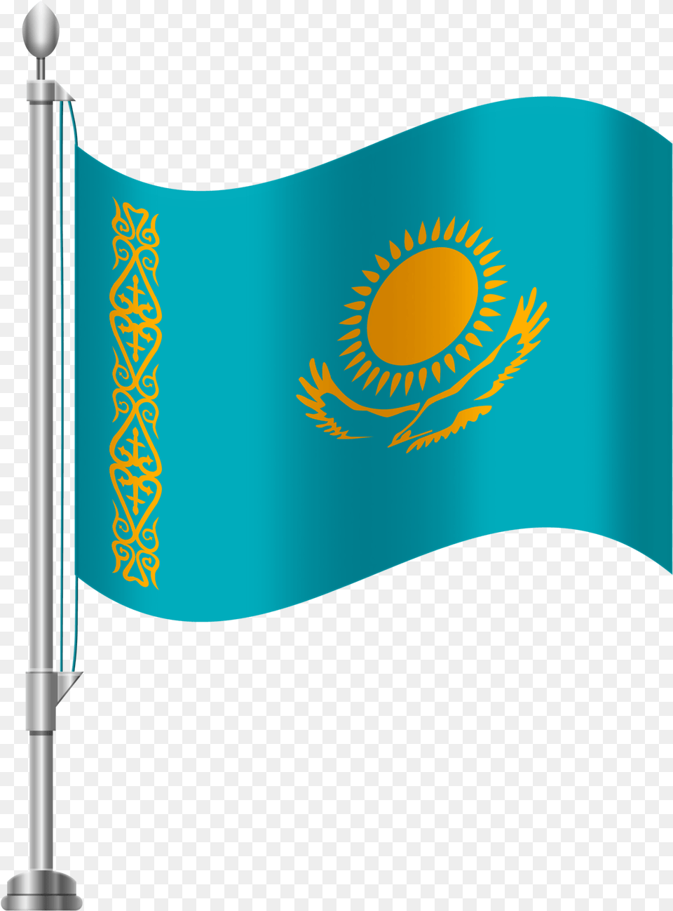 Kazakhstan Flag Clip Art Dominican Republic Flag Clipart Free Png Download