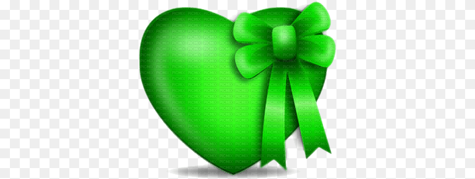 Kazcreations Deco Green Heart Love Ribbons Bows Green Heart With Bow, Accessories, Formal Wear, Tie, Ping Pong Free Transparent Png