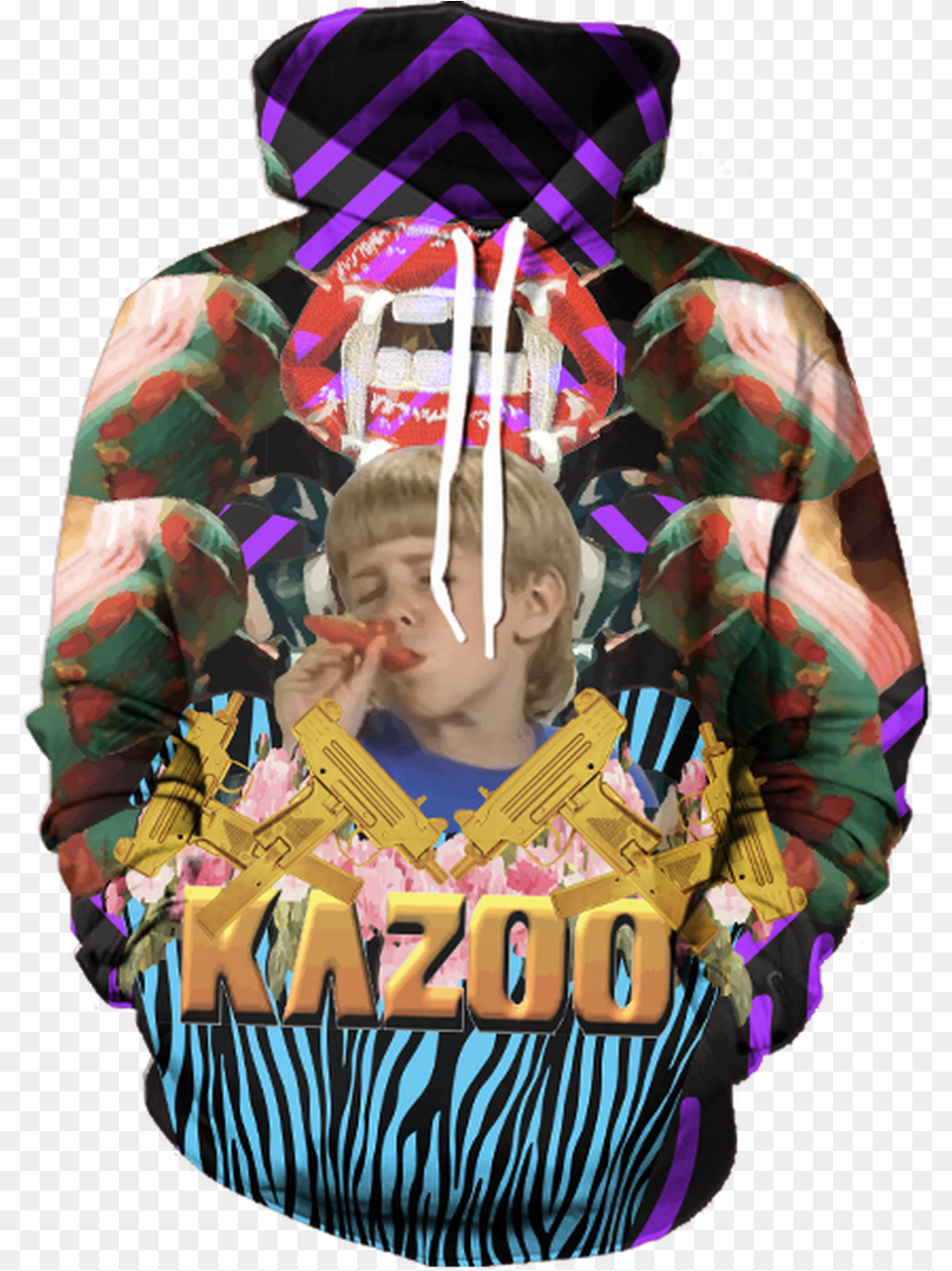 Kazoo Kid Hoodie, Jacket, Clothing, Coat, Knitwear Free Transparent Png