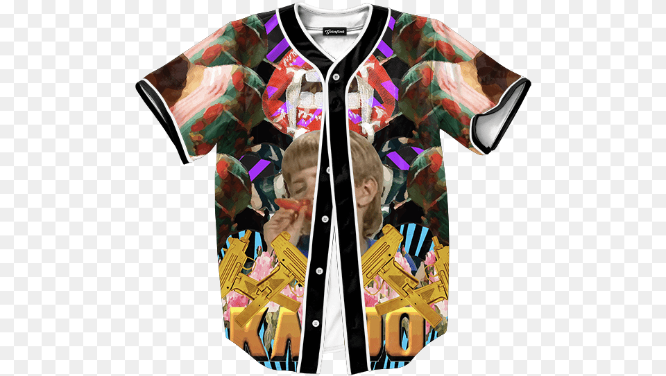 Kazoo Kid Jersey Getonfleek Netflix And Chill Baseball Jersey, Clothing, Shirt, T-shirt, Person Png