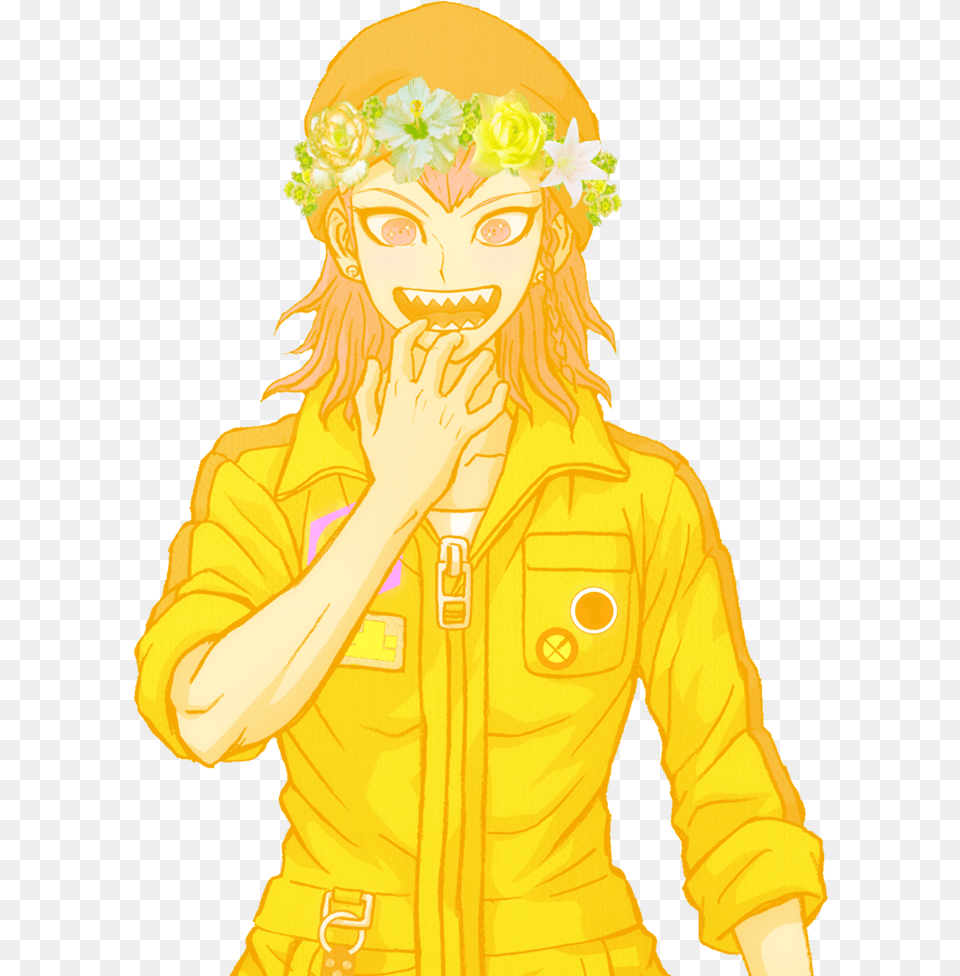 Kazuichi With A Flower Crown Illustration, Adult, Person, Woman, Female Png Image