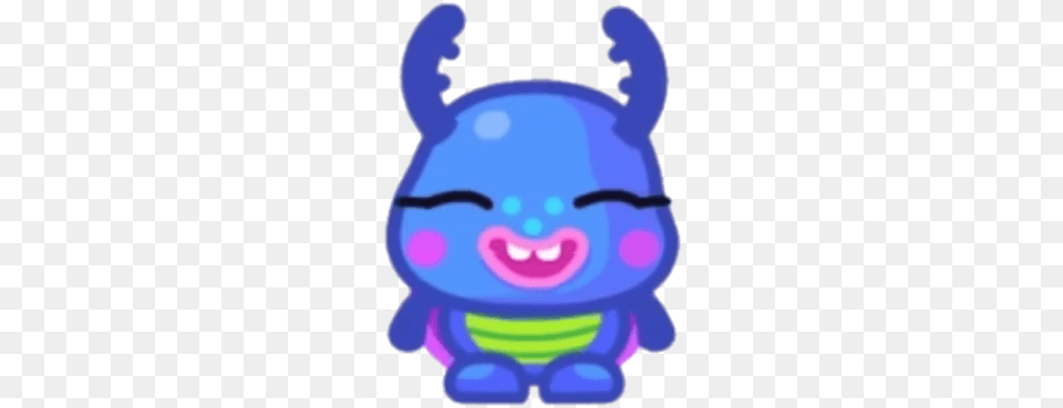 Kazzi The Kooky Kaleidobug Smiling, Plush, Toy, Purple Png Image