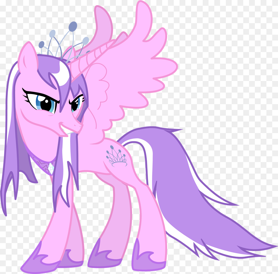 Kb 2800x2800 Dt191 Mlp Diamond Tiara Alicorn Pony Base Mlp Evil Alicorn, Book, Comics, Publication, Purple Free Png