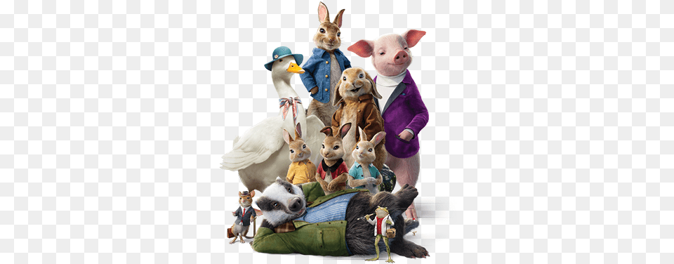 Kb Peter Rabbit Movie Characters, Toy, Plush, Animal, Mammal Png
