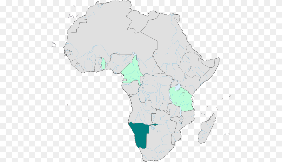 Kb V Namibia On Africa Map, Atlas, Chart, Diagram, Plot Png Image