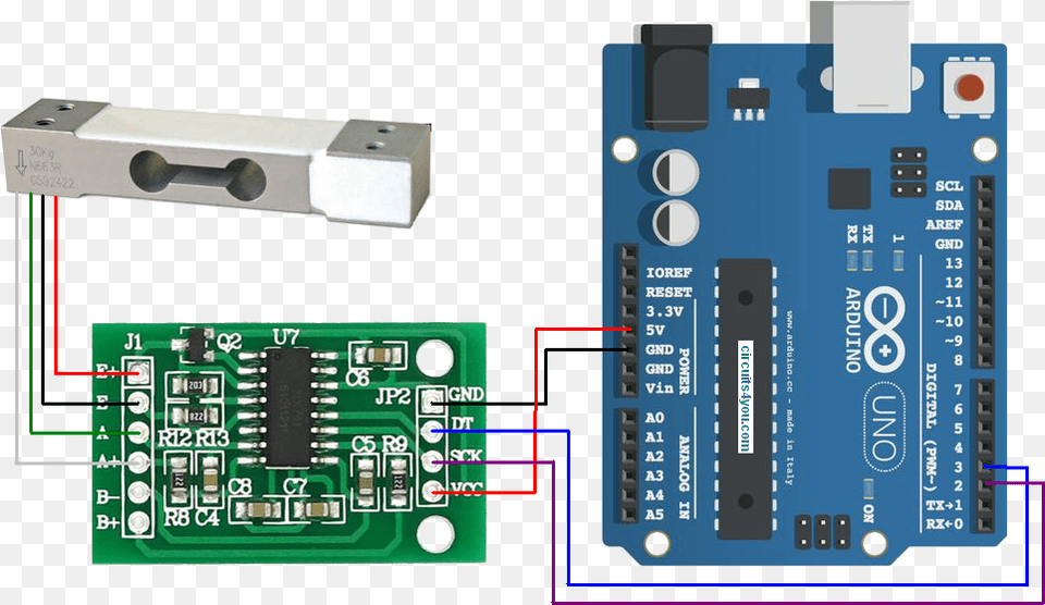 Kb1dyr9i2m Load Cell To Arduino, Electronics, Hardware, Scoreboard Free Transparent Png