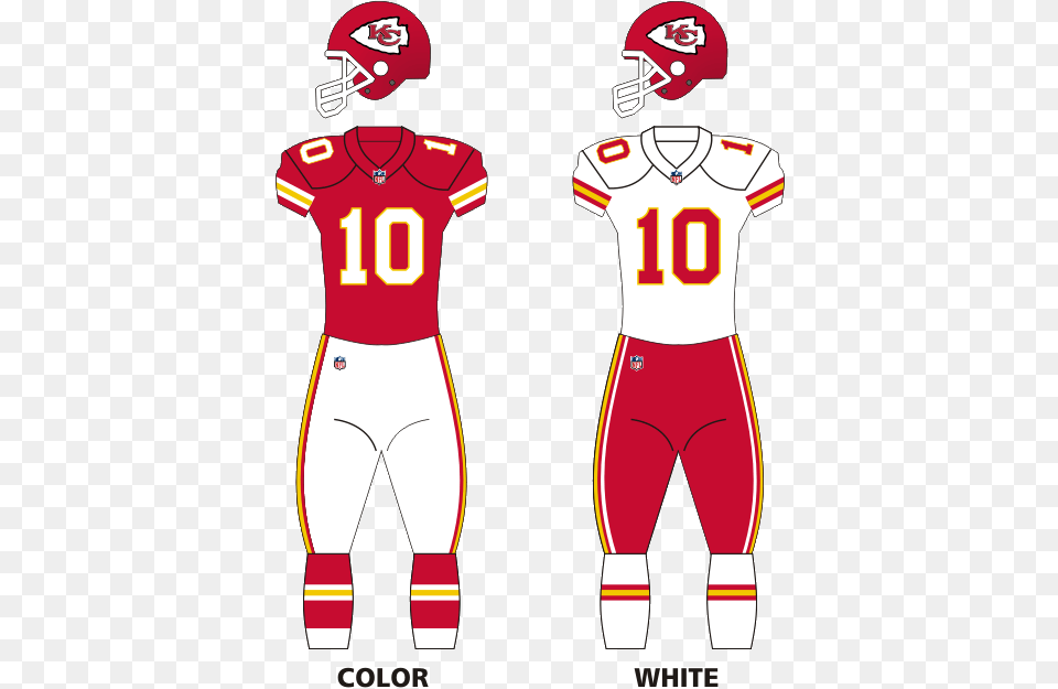 Kc Chiefs Uniforms Kansas City Chiefs Uniforms 2017, Shirt, Clothing, Helmet, Person Free Png Download