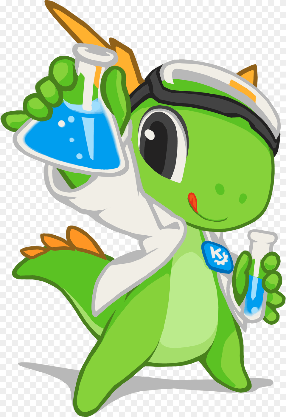 Kde Mascot Konqi For Science And Experimental Applications Science, Baby, Person, Cartoon Png