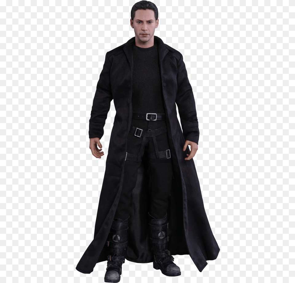 Keanu Reeves Matrix Trench Coat, Clothing, Overcoat, Trench Coat, Face Png