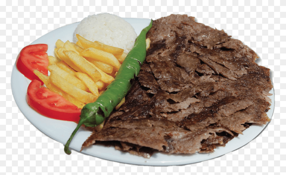 Kebab Meat On A Plate, Food, Food Presentation Free Png