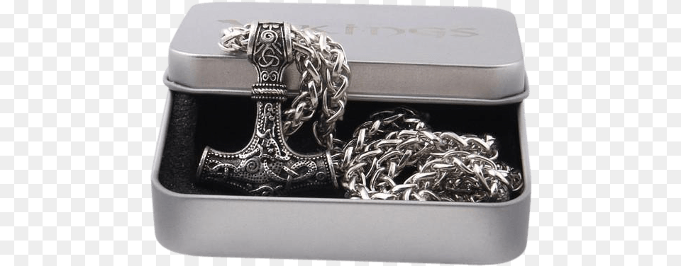 Keel Chain Silver Box Mjlnir Free Png