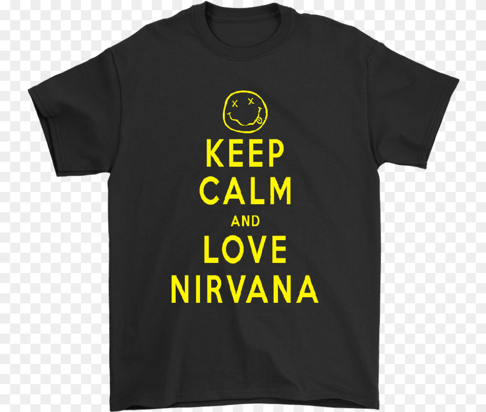 Keep Calm And Love Nirvana Funny Dead Emoji Shirts Betty Boop Winnie The Pooh Shirt, Clothing, T-shirt Free Png