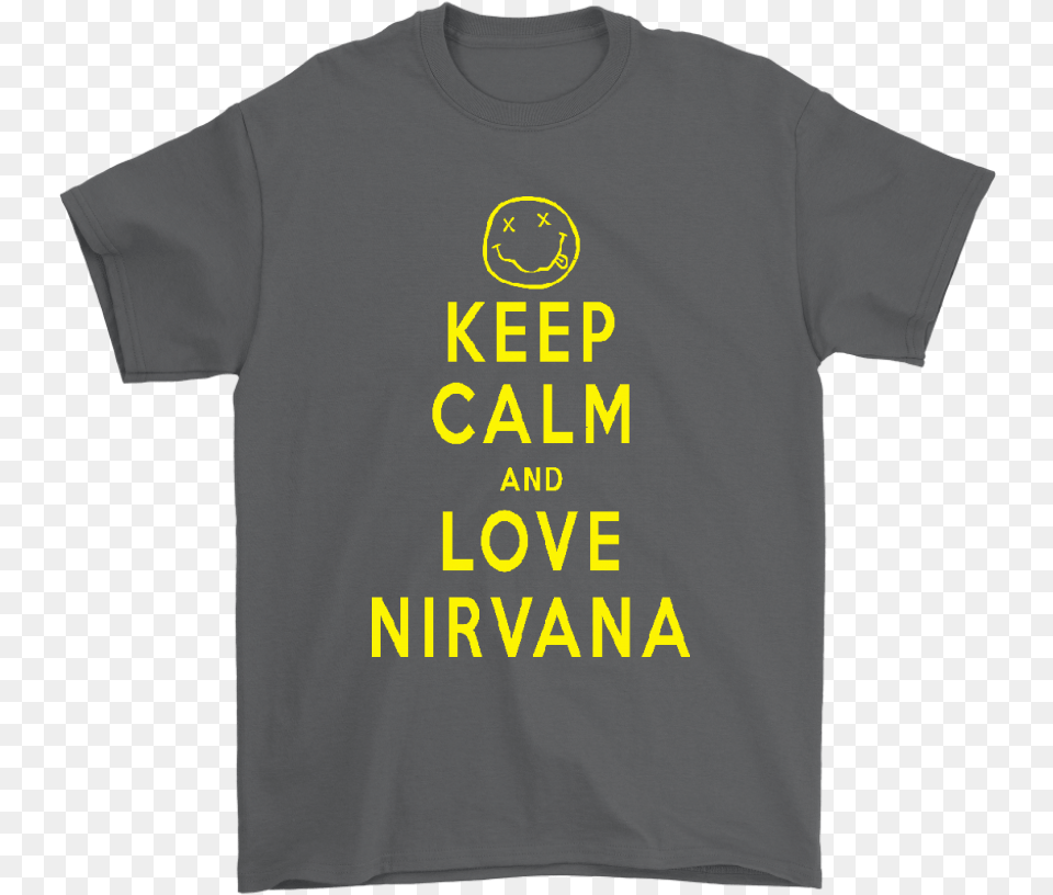 Keep Calm And Love Nirvana Funny Dead Emoji Shirts U2013 Teextee Store Active Shirt, Clothing, T-shirt Free Png
