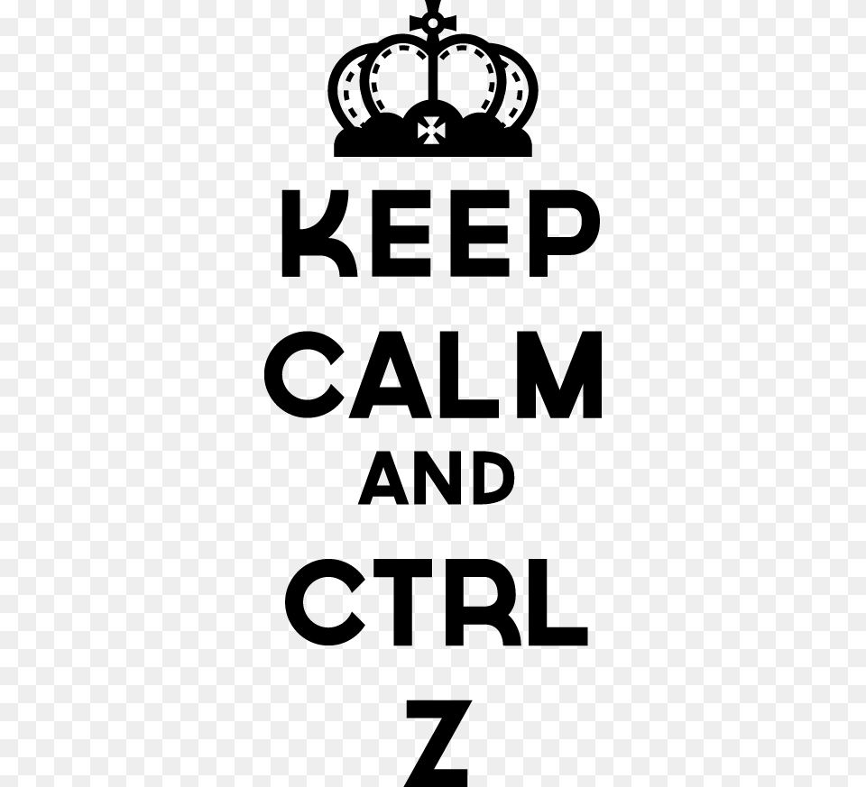 Keep Calm Ctrl Z Decorative Sticker Keep Calm And Ctrl Z, Text Free Transparent Png