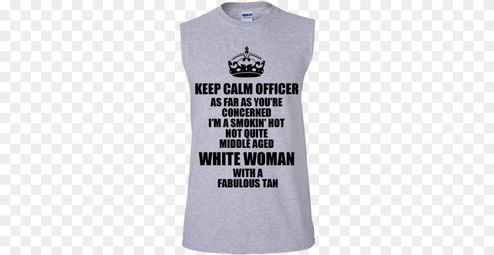 Keep Calm Officer Men39s Ultra Cotton Sleeveless Tee Keep Calm And Carry, Clothing, T-shirt, Shirt, Tank Top Free Png Download