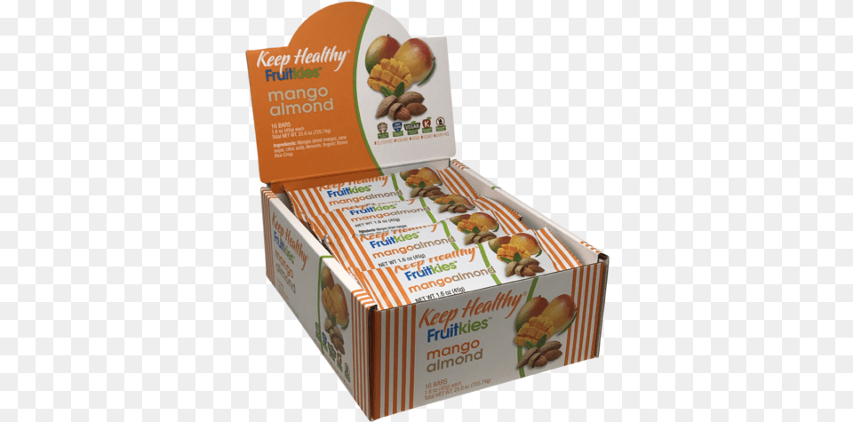 Keep Healthy Fruitkies Mango Almond 16 Snack Bar Caddy Candy, Advertisement, Poster, Food, Lunch Png