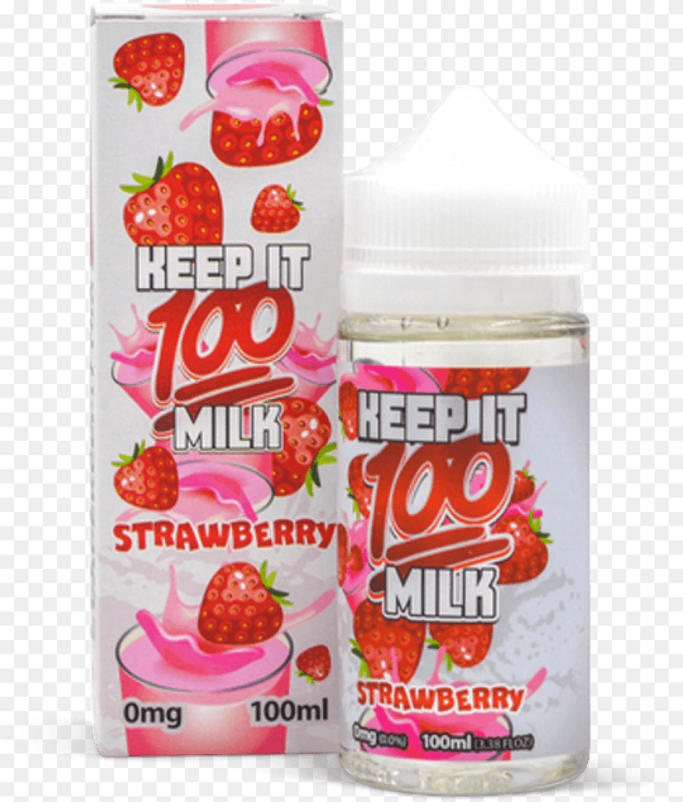 Keep It 100 100ml Strawberry Milk Keep It Milk Strawberry, Yogurt, Dessert, Food, Ketchup Free Png