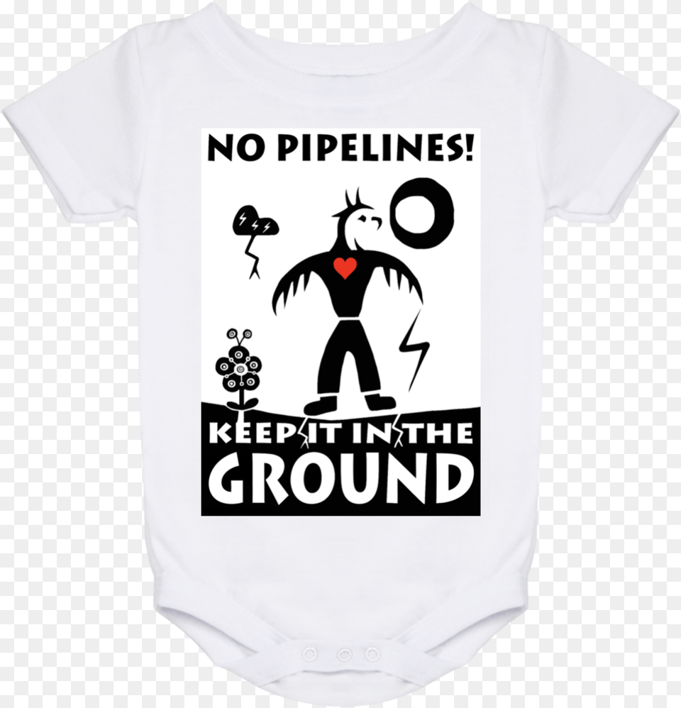Keep It In The Ground Art By Isaac Murdoch Baby Onesie Cartoon, Clothing, T-shirt, Animal, Bird Png
