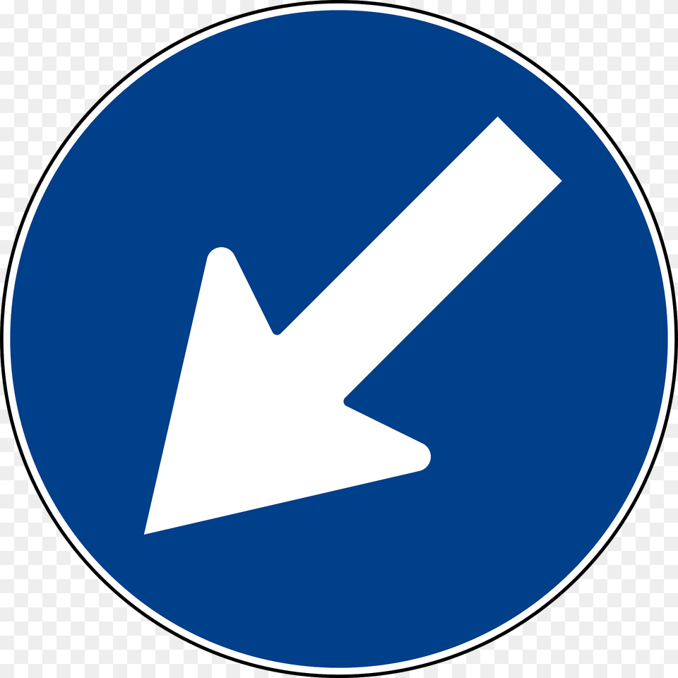 Keep Left Clipart, Sign, Symbol, Road Sign, Disk Png