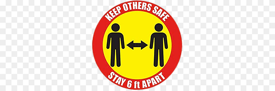 Keep Others Safe Sticker, Sign, Symbol, Disk, Road Sign Free Png