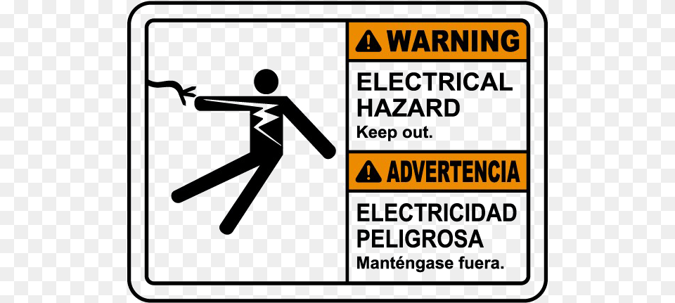 Keep Out Warning File Electrical Hazard Warning Signs, Sign, Symbol, Text Png Image