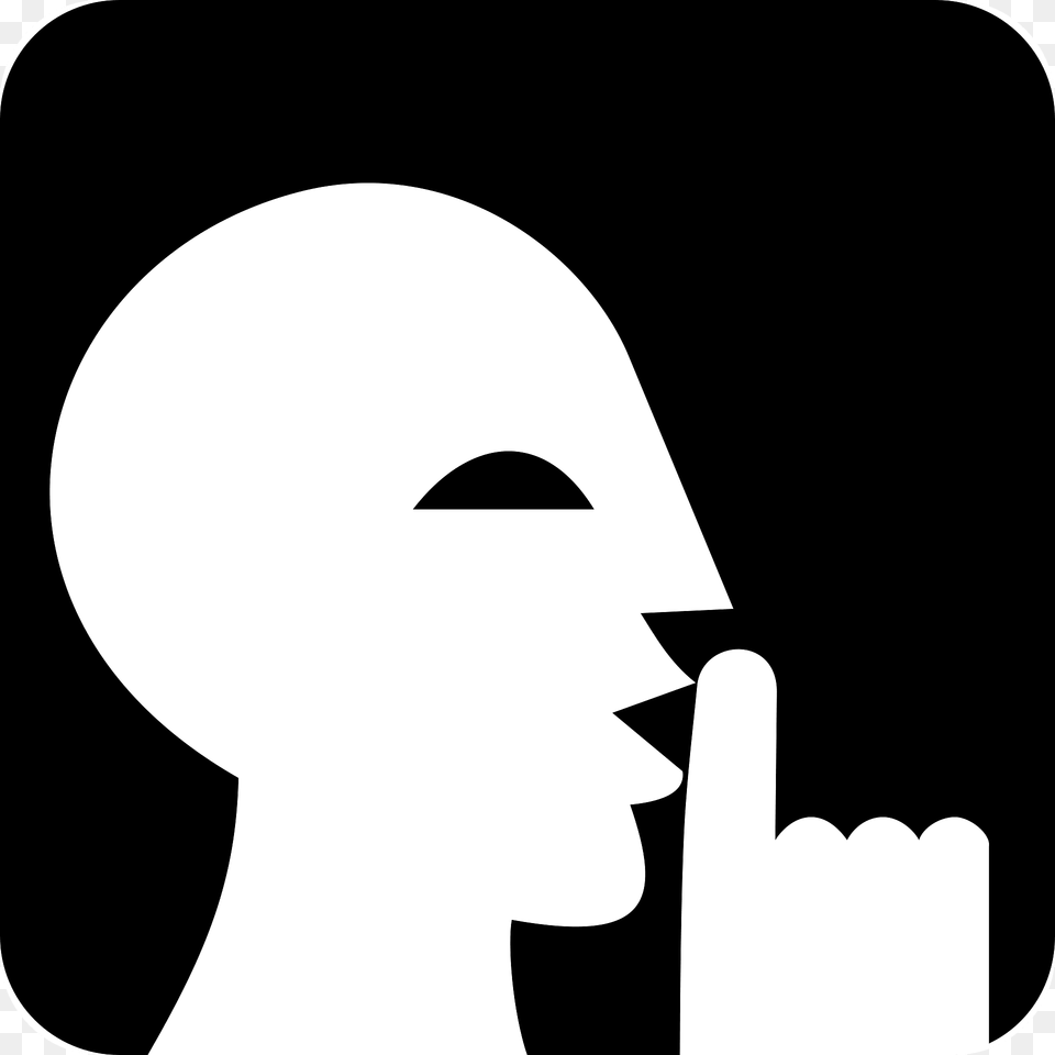 Keep Quiet Sign Clipart, Stencil, Body Part, Finger, Hand Png Image