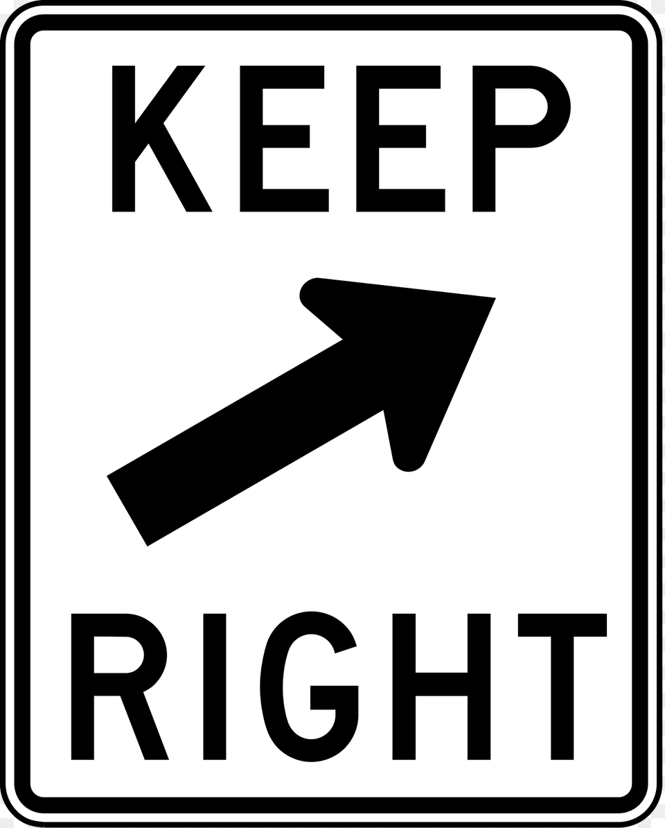 Keep Right Clipart, Sign, Symbol, Road Sign Png