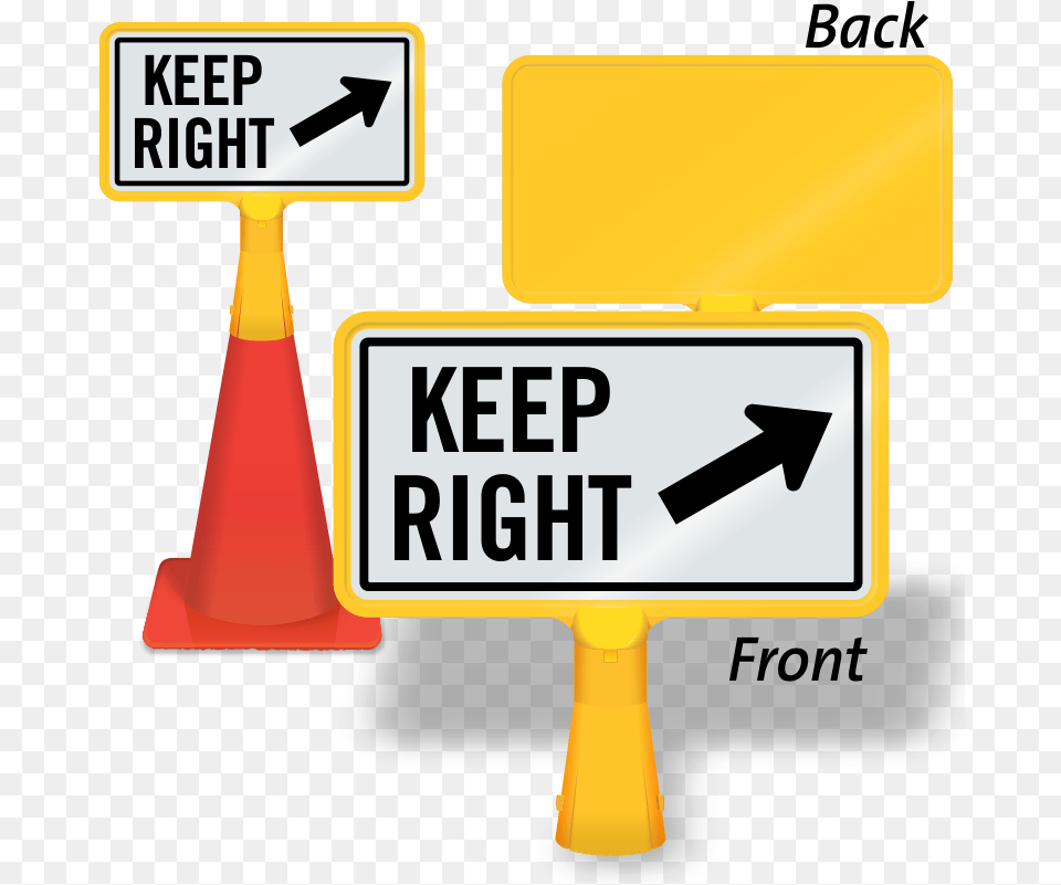 Keep Right Clipart Keep Right Clipart, Sign, Symbol, Road Sign Free Transparent Png