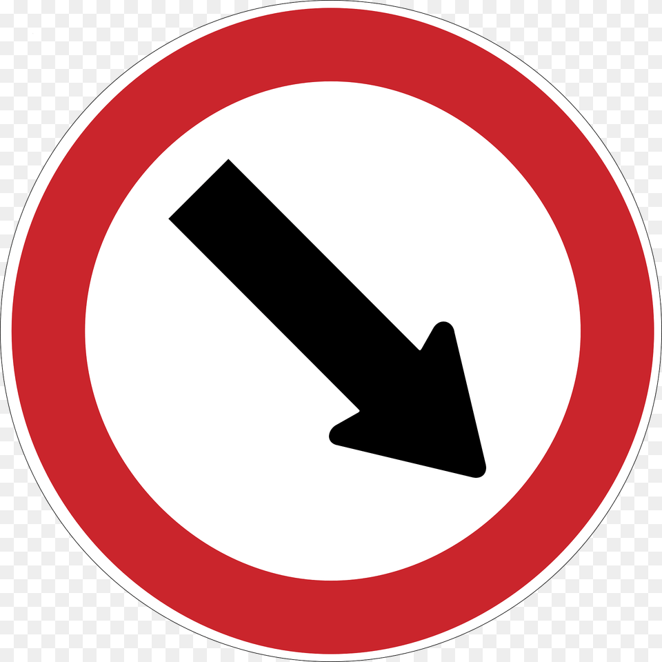 Keep Right Or Left Sign In Argentina Clipart, Symbol, Road Sign, Disk Free Png