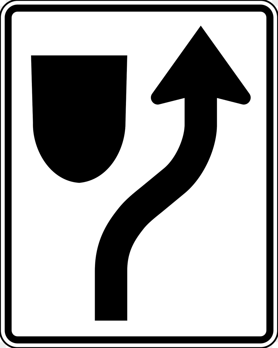 Keep Right Or Left Sign In British Columbia Clipart, Symbol, Road Sign Png