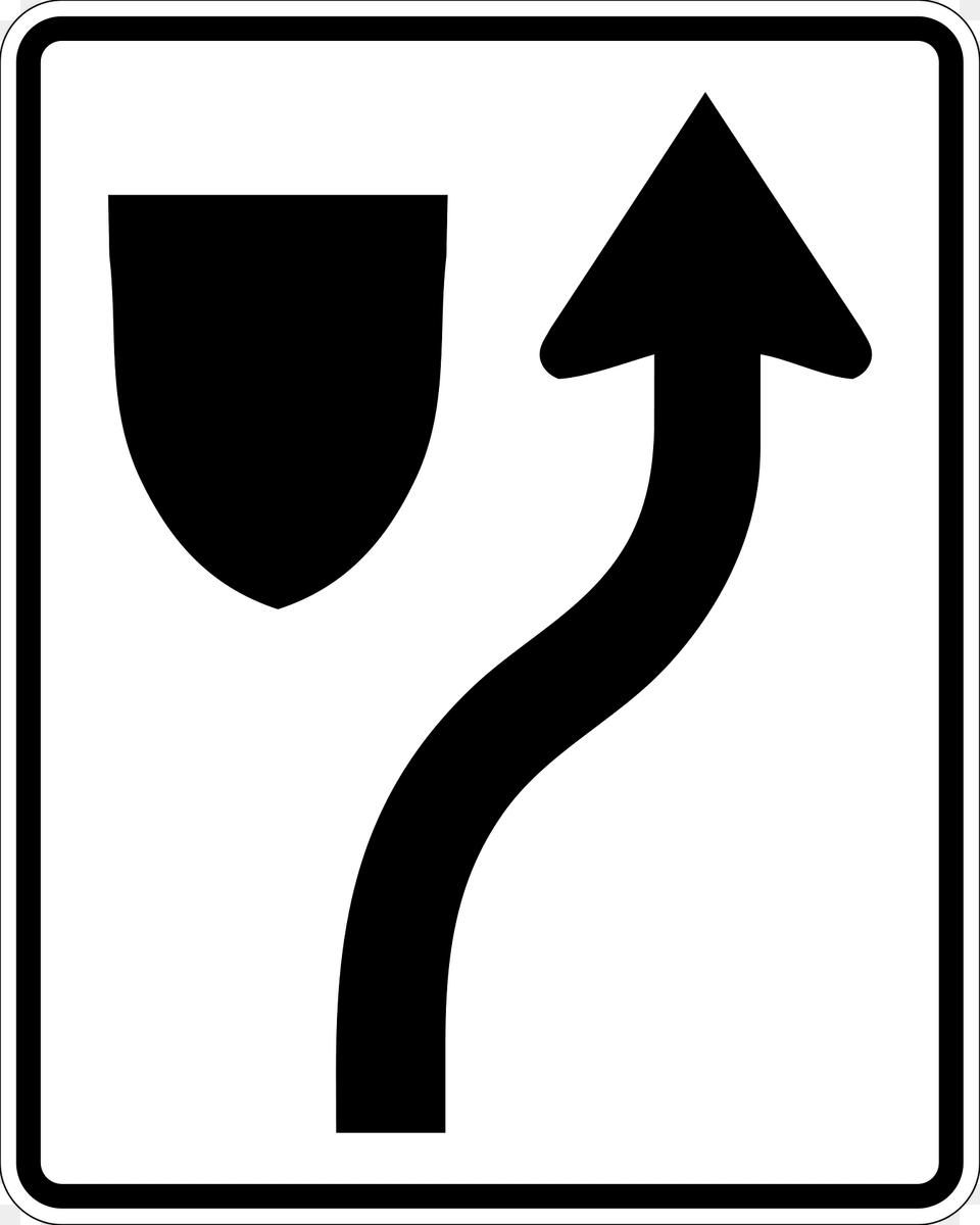 Keep Right Or Left Sign In Canada Clipart, Symbol, Road Sign, Smoke Pipe Free Transparent Png