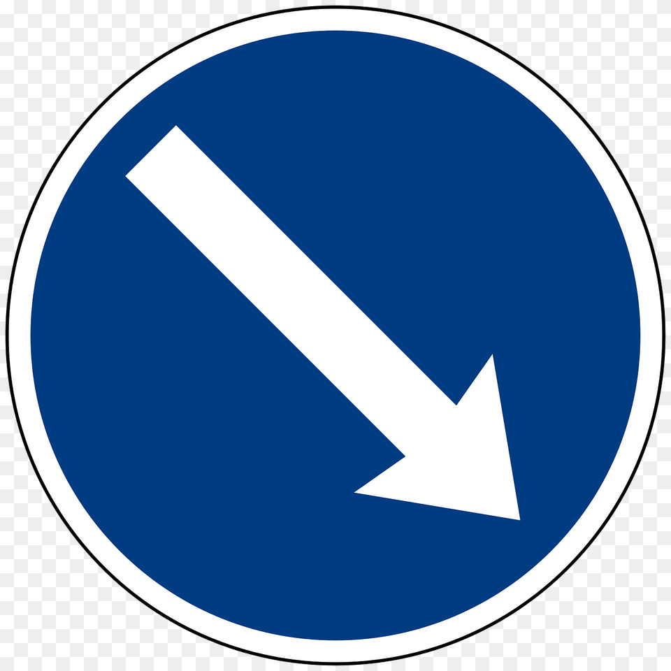 Keep Right Or Left Sign In Liberia Clipart, Symbol, Disk, Road Sign Free Transparent Png