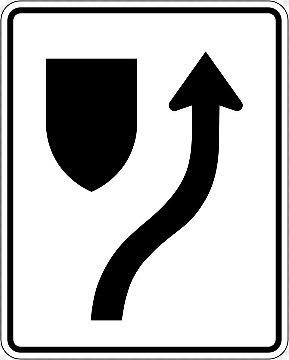 Keep Right Or Left Sign In Ontario Clipart, Symbol, Road Sign, Number, Smoke Pipe Free Png