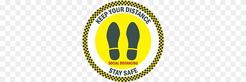 Keep Your Distance Stay Safe Sign, Logo, Advertisement Png