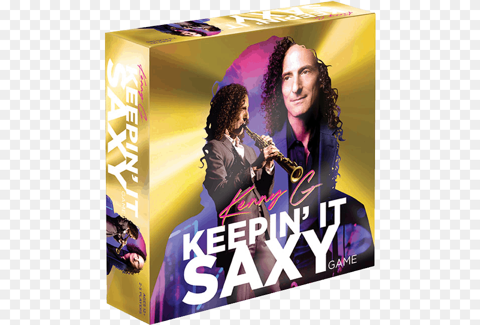 Keepin It Saxy Kenny G Game, Adult, Advertisement, Female, Person Png