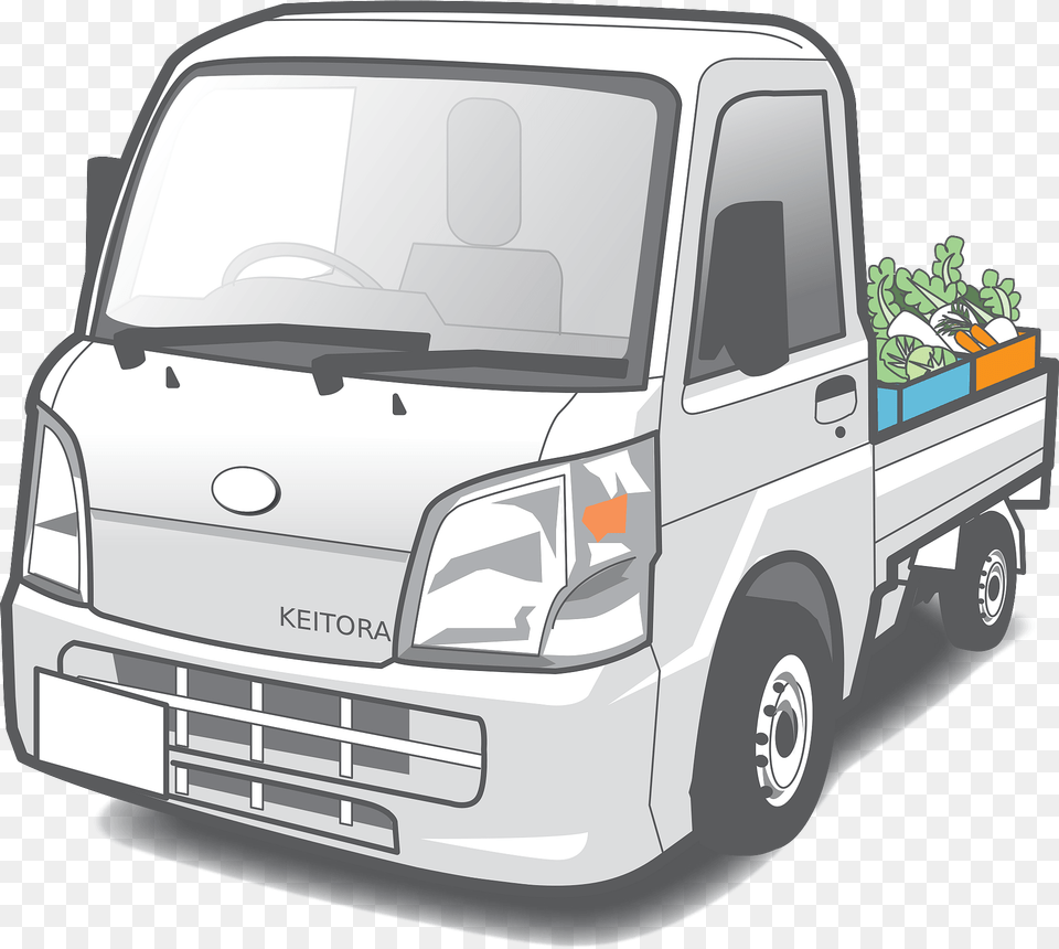 Kei Truck Japanese Pickup Truck Clipart, Pickup Truck, Transportation, Vehicle, Moving Van Png Image