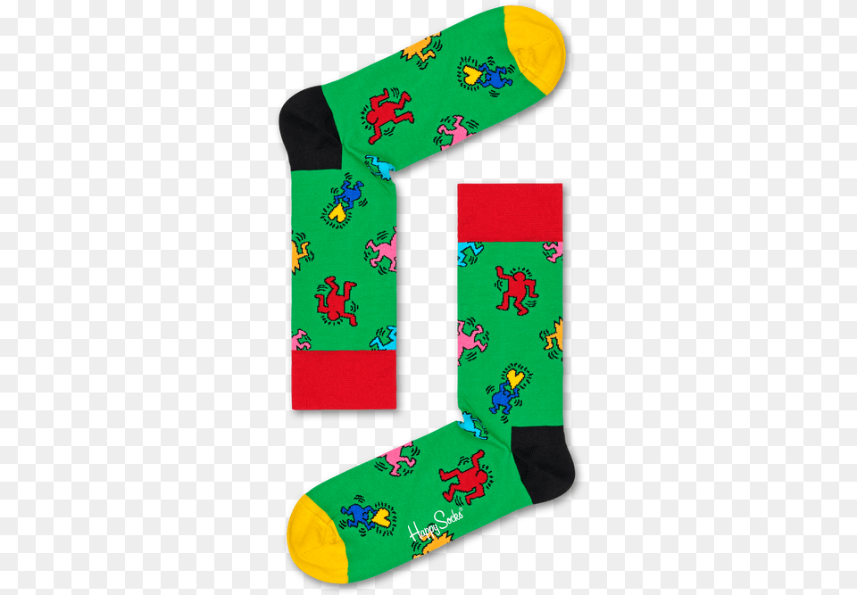 Keith Haring Happy Socks, Clothing, Hosiery, Sock Free Png