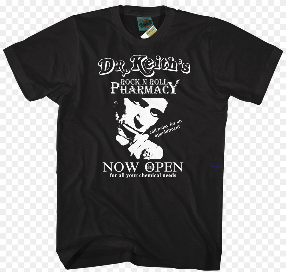 Keith Richards Inspired Dr Keith S Rock N Joey How You Doin T Shirt, Clothing, T-shirt, Face, Head Free Transparent Png