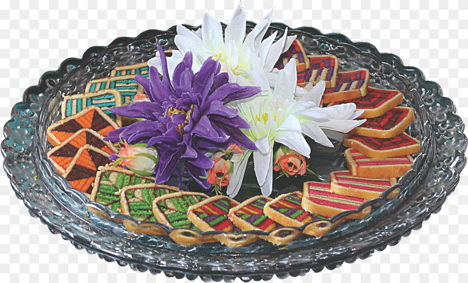 Kek Lapis Sarawak Layer Cake, Platter, Meal, Dish, Food Png Image