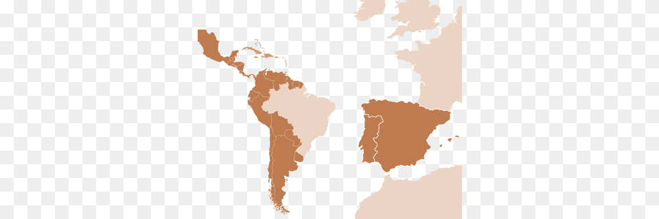 Keller Iberia And Latin America Map Latin America And Iberia, Chart, Plot, Atlas, Diagram Png