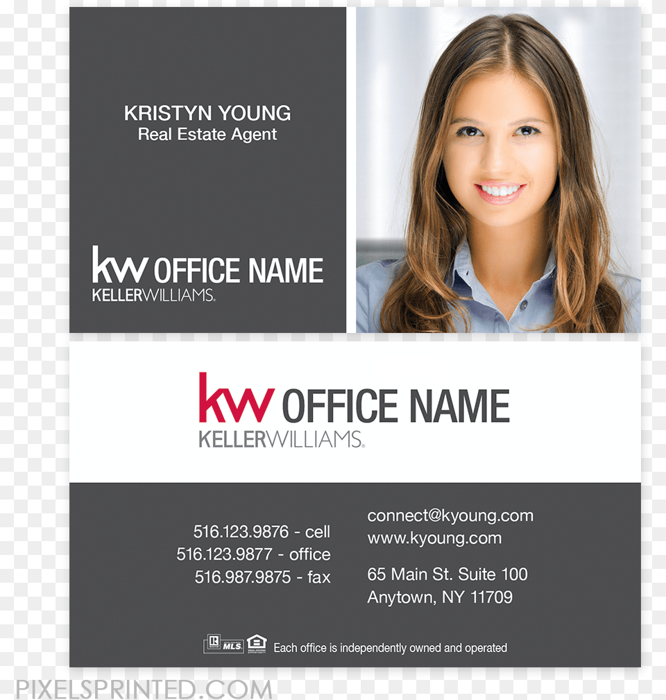 Keller Williams Business Cards Kw Business Cards Modern Keller Williams Business Cards, Advertisement, Teen, Poster, Person Free Png Download