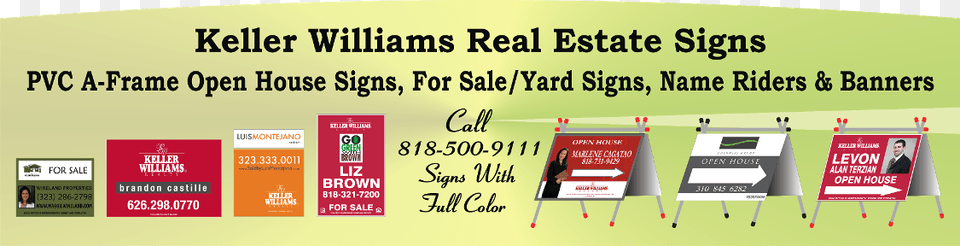Keller Williams Real Estate Signs Yard For Sale Vinyl Banners, Advertisement, Poster, Person, Text Png