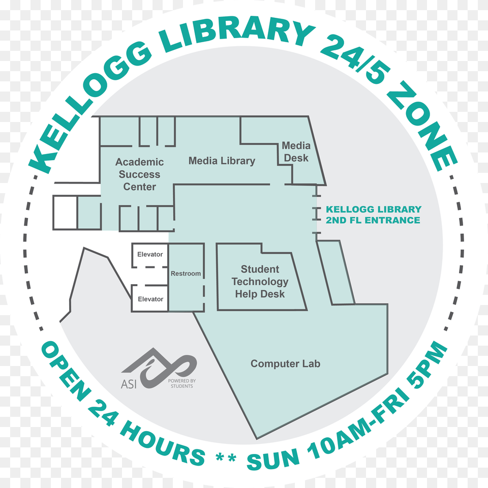 Kellogg Library 245 Zone Kellogg Library, Diagram, Floor Plan Png