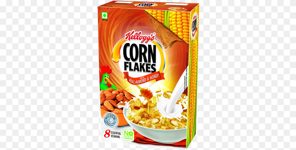 Kelloggs Corn Flakes Real Almond N Honey 650gm Kellogg39s Corn Flakes Real Almond And Honey, Food, Produce, Ketchup, Grain Free Png