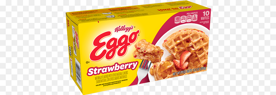 Kelloggs Eggo Strawberry Waffles Eggo Waffles Apple Cinnamon, Food, Waffle, Sandwich Free Png