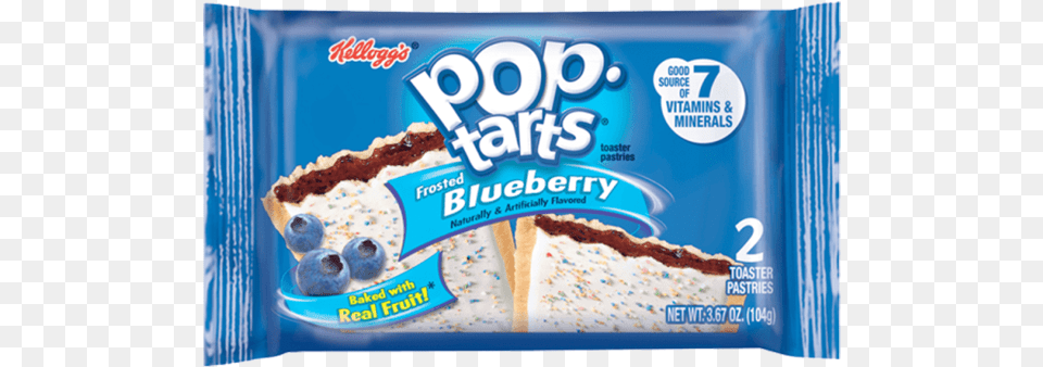 Kelloggs Pop Tarts Frosted Blueberry 2pk Pop Tarts Frosted Blueberry, Berry, Food, Fruit, Plant Free Transparent Png