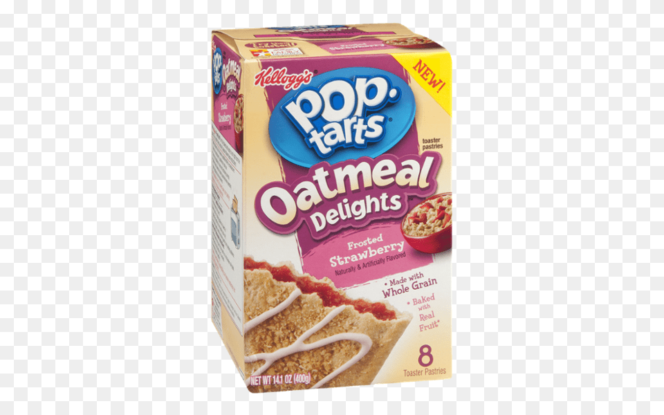 Kelloggs Pop Tarts Oatmeal Delights Frosted Strawberry Toaster, Food, Snack, Bread Free Png Download