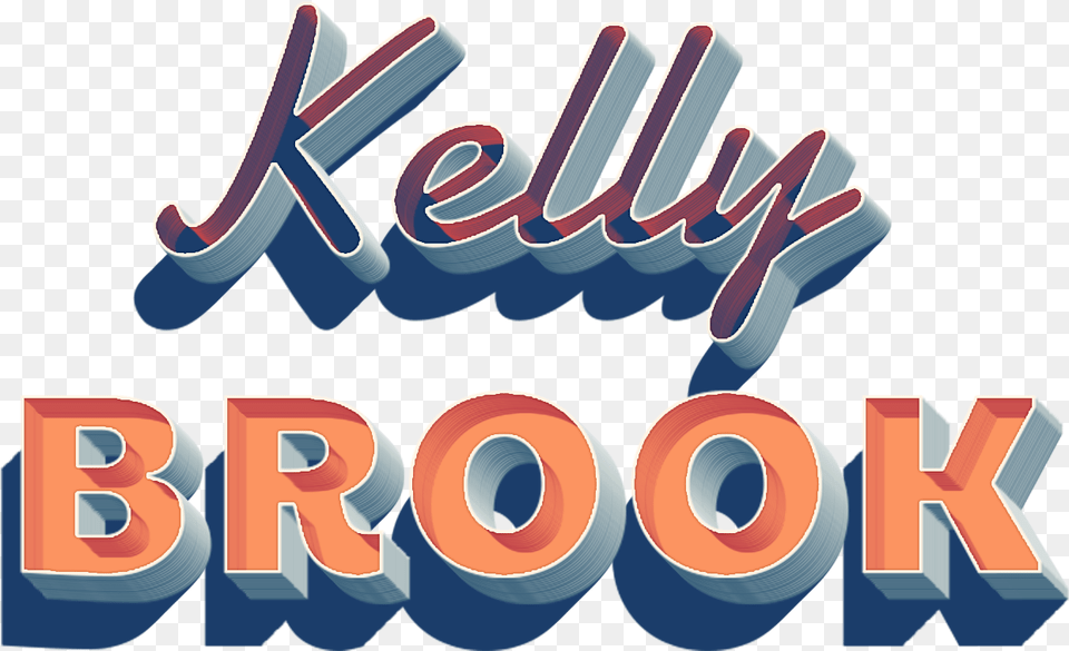 Kelly Brook 3d Letter Name Graphic Design, Tape, Text, Bulldozer, Machine Png Image