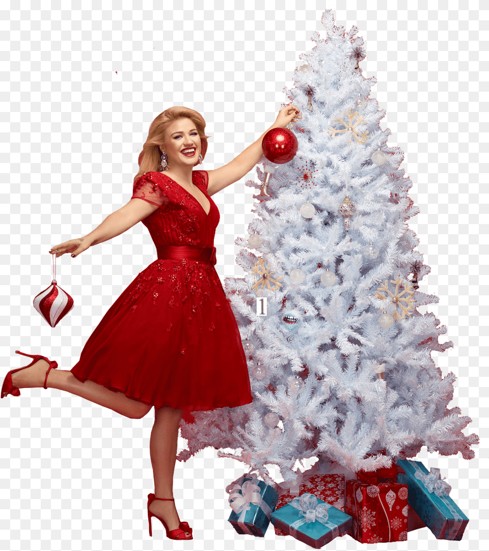 Kelly Clarkson Christmas Album Cover, Adult, Person, Female, Woman Free Transparent Png